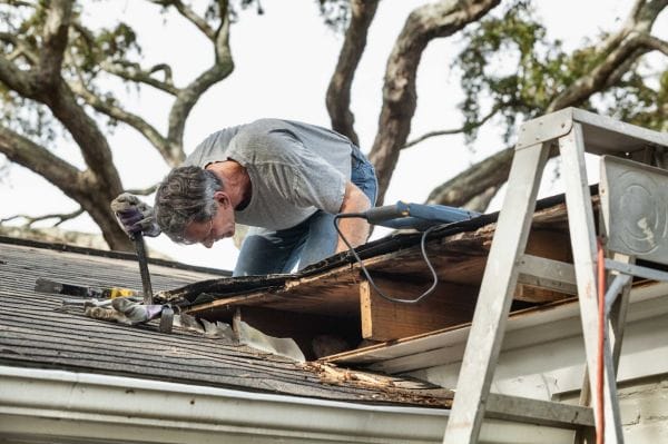 storm damage roof repair in Franklin